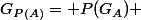 G_{P(A)}= P(G_A) 