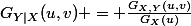G_{Y|X}(u,v) = \frac{G_{X,Y}(u,v)}{G_X(u)}