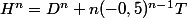 H^n=D^n+n(-0,5)^{n-1}T