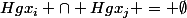 Hgx_i \cap Hgx_j = \emptyset