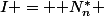 I = \mathbb {N}^*_n 