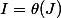 I=\theta(J)