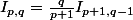 I_{p,q}=\frac{q}{p+1}I_{p+1,q-1}