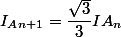 I_A_{n+1}=\dfrac{\sqrt{3}}{3}IA_n