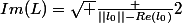 Im(L)=\sqrt {\frac {||l_0||-Re(l_0)}{2}}
