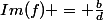 Im(f) = \frac{b}{d}