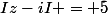 Iz-iI = 5&nbsp;&nbsp;/&nbsp;&nbsp;Iz' - iI 