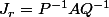 J_r=P^{-1}AQ^{-1}