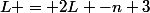L = 2L -n+3