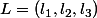L=(l_1,l_2,l_3)