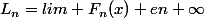 L_n=lim F_n(x) en \+\infty