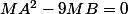 MA^2-9MB=0