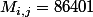 M_{i,j}=86401