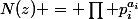 N(z) = \prod p_i^{a_i}