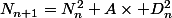 N_{n+1}=N_n^2+A\times D_n^2