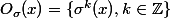 O_\sigma(x)=\{\sigma^k(x),k\in\mathbb{Z}\}