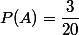 P(A\capB)=\dfrac{3}{20}