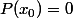 P(x_0)=0