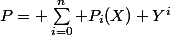 P= \sum_{i=0}^n P_i(X) Y^i