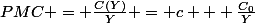 PMC = \frac{C(Y)}{Y} = c + \frac{C_0}{Y}