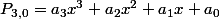 P_{3,0}=a_3x^3+a_2x^2+a_1x+a_0