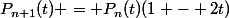 P_{n+1}(t) = P_n(t)(1 - 2t)