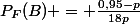 P_F(B) = \frac{0,95-p}{18p}