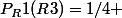 P_R1(R3)=1/4 