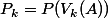 P_k=P(V_k(A))