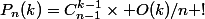 P_n(k)=C_{n-1}^{k-1}\times O(k)/n !