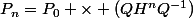 P_n=P_0 \times (QH^nQ^{-1})