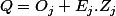 Q=O_j+E_j.Z_j