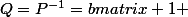 Q=P^{-1}=\begin {bmatrix} 1 & 2& ... & n \\ Q(1) & Q(2) & ...& Q(n)\end {bmatrix}\in S_n