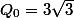 Q_0=3\sqrt{3}