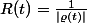 R(t)=\frac{1}{|\varrho(t)|}