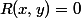 R(x,y)=0