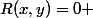 R(x,y)=0 