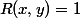 R(x,y)=1