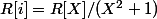 R[i]=R[X]/(X^2+1)