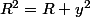 R^2=R+y^2