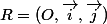 R=(O,\vec{i},\vec{j})
