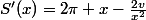 S'(x)=2\pi x-\frac{2v}{x^2}