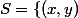 S=\{(x,y)\;|\;0\leqslant y\}