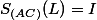 S_{(AC)}(L)=I