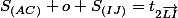 S_{(AC)} o S_{(IJ)}=t_{2\vec{LI}}