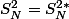 S_N^2=S_N^{2*}&nbsp;&nbsp;\times \frac{N}{N-1}