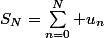S_N=\sum_{n=0}^N u_n