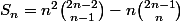 S_n=n^2\binom{2n-2}{n-1}-n\binom{2n-1}{n}