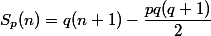 S_p(n)=q(n+1)-\dfrac{pq(q+1)}2