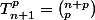 T_{n+1}^p=(_p^{n+p})